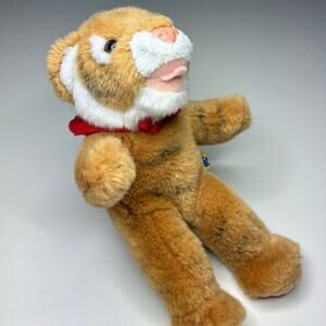 Build A Bear Mini Tiger Plush 8” Small Red Bandana Magnetic Bengal Stuffed Toy